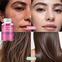 Gummies de collagène OEM/ODM en marque blanche, Gummies de biotine et vitamine C pour la santé des cheveux, de la peau et des ongles