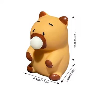 Juguete de Goma Suave de Capibara, Animal Acuático Antiestrés, Divertido, en Caja, para Niños de 5 a 7 Años o como Regalo - Product Image 4
