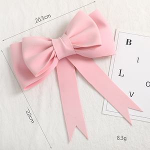 Grand nœud en mousse rose, décoration de gâteau d'<span class=keywords><strong>anniversaire</strong></span> pour fille, décoration de gâteau, prince, garçon, fournitures de fête pour enfants, cadeaux roses d'amour - Product Image 5