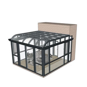 Pérgola de Techo Triangular Moderna de Aleación de Aluminio y Vidrio de Buena Calidad, <span class=keywords><strong>Precio</strong></span> Directo de Fábrica, Retráctil - Product Image 3