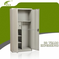 Armoire à vêtements à deux portes Armoire de placard en métal Armoire de classement en acier