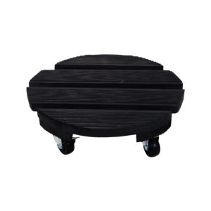 卸売植物キャディ木製植物スタンドスクエア屋内屋外ローラーパティオフラワーポット - Product Image 2