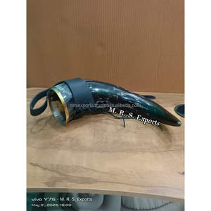 ฮอร์นดื่มวัวฮอร์นดื่มแบบปลอดภัยทำมือสำหรับงานเลี้ยงชาวไวกิ้งของแท้ - Product Image 2