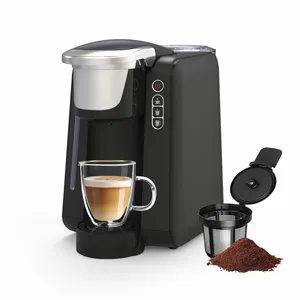 Toptan sıcak kapsül k fincan kahve makinesi otomatik tek fincan 2 In 1 Keurig kahve makinesi ofis için