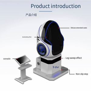 ชุดเครื่องเล่นเกมแข่งรถ VR Egg Chair 9D พร้อมจอแสดงผลสามจอ จำลองการขับขี่ด้วยโมเดลรถจริง สำหรับสวนสนุกในร่ม - Product Image 1