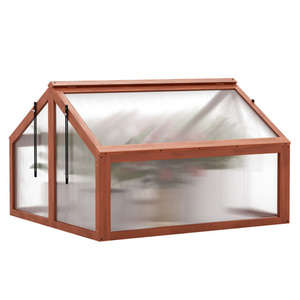 Serre moderne Db 35,5 x 31,5 x 23 cm, structure en bois, montage facile, pour la culture des plantes et l'utilisation en jardin. - Product Image 3