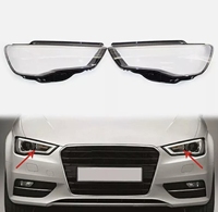 Cache-Phare en Plastique, Verre de Protection pour Phare de Voiture, Abat-Jour de Phare Avant pour Audi A3 2013-2016