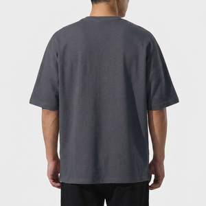 Camiseta Extra Grande para Hombre, Algodón Suave Premium, Cuello Redondo, Manga Corta, Estilo Urbano Informal, Transpirable y Cómoda - Product Image 2