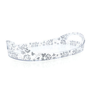 Bandeja de plástico Patrón de rosas Bandeja de servicio Bandeja transparente - Product Image 1