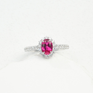แหวนทับทิมมินิมอลสุดหรู - Product Image 1