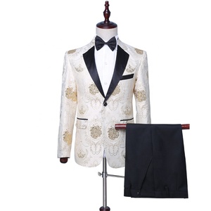 Robe de chanteur pour homme, costume de Performance, veste d'hôte de discothèque <span class=keywords><strong>DJ</strong></span>, costume de Studio, costumes de marié de <span class=keywords><strong>mariage</strong></span>, nouvelle collection 2023 - Product Image 1