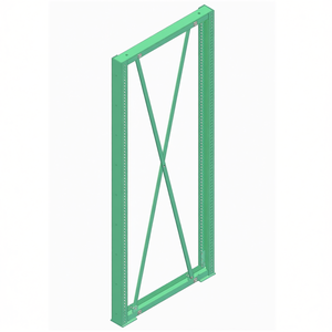 Panneau latéral Fami Ar Series D900 H1510 Vert RAL6011 pour supports - Product Image 3