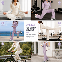 Ensemble de vêtements de sport pour femmes de haute qualité, veste de yoga, vêtements de sport athlétiques, vêtements de gym, pilates, vêtements d'entraînement, haut à manches longues, OEM ODM