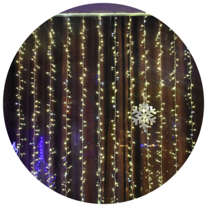 Đèn Giáng Sinh Trang Trí Ngoài Trời Rèm <span class=keywords><strong>Led</strong></span> Nhỏ Giọt 4 Mét 0.4-0.6M Đèn Dây Cột Cho Năm Mới Vòng Hoa Tiệc Cưới - Product Image 6