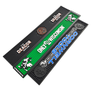 Custom Printed Silicone PVC Bar Runner Rubber Spill Mat Beer Drip Tray Non Slip Pub Rail Mat Service Mat for Bars - Product Image 3
