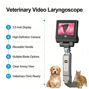 Videoendoscopio Veterinario, Laringoscopio de 70 Grados, Pantalla de 3 Pulgadas, 3MP Píxeles, Batería Recargable, Intubación de Animales Pequeños - Product Image 2