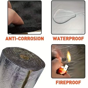 Feuille de <span class=keywords><strong>mousse</strong></span> acoustique autocollante en caoutchouc 10-50mm, écologique, isolation phonique et thermique pour voiture, avec feuille d'aluminium pour cuisine - Product Image 3