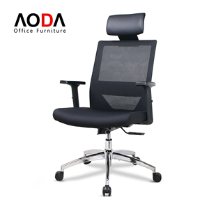 Chaise de <span class=keywords><strong>bureau</strong></span> ergonomique minimaliste en maille avec appui-tête, facile à nettoyer - Product Image 1