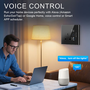 Hot bán 13A anh tiêu chuẩn wifi tuya tường chuyển đổi ổ cắm phổ USB loại A + C điện thông minh Ổ cắm chuyển đổi ánh sáng - Product Image 5