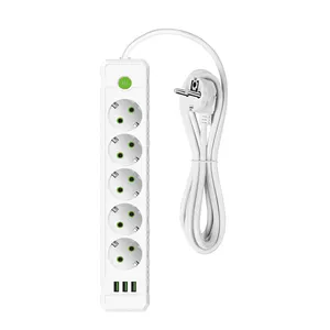 European standard plug and socket for household use with USB, high-power 250V for office use, with cable plug and socket