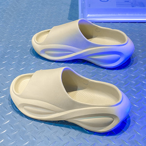 Pantuflas Unisex con Punta Abierta, Suela Gruesa de EVA Antideslizante, Tacón de 4 cm, para Uso en Interiores y Exteriores, Verano - Product Image 2