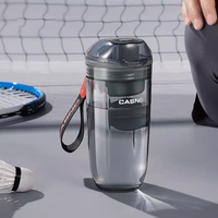 Bouteille de shaker de protéines en poudre pour la salle de sport, personnalisée en gros, sans BPA, 400 ml, avec boule de mélange