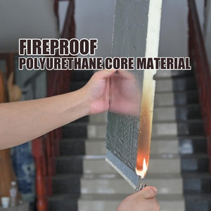 Panneaux sandwich en acier métallique PU pour l'intérieur et l'extérieur des chambres froides, résistants au feu, écologiques, isolants thermiques - Product Image 5