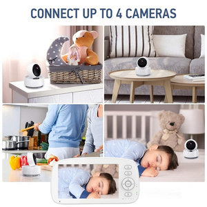 HD Split Screen Viewing 1000ft <strong>Wireless</strong> Two Way Talking Crying Alarm VOX Mode 5 Inch LCD Screen <strong>Camera</strong> De Bebe Baby Monitor - Product Image 6