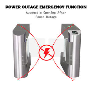 Sécurité avancée RFID Contrôle d'entrée piétonnière optique Passage express Barrière rotative Tourniquets de système de porte actionnés par servo - Product Image 4