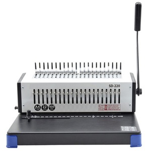 Pettine per punzonatrice frontale a clip piccola tipo 21 fori per documenti, contratti, fogli mobili - Product Image 2