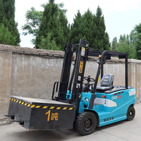 Chariot élévateur électrique 2 tonnes du fabricant chinois avec accessoire déplaceur latéral personnalisé, équipement de manutention d'entrepôt certifié CE