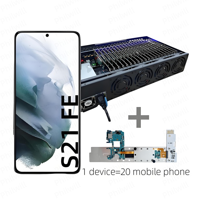Mobile Phone Motherboard Farming Device Box OTG Function DIY Android Compatible Systems 100 Phone Farm Server Used Strong