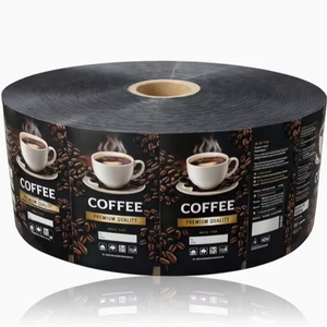 Laminated <b>Coffee</b> Packaging Rollstock Film | VFFS/HFFS Ready | High Barrier OEM <b>Printed</b> Reels - Product Image 1