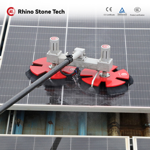 Cepillo Limpiador de Paneles Solares con Diseño de Doble Cabezal Paralelo y Alimentación por Batería, Herramienta para Limpieza de Superficies Fotovoltaicas - Product Image 4