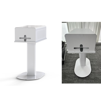 Support et Housse Légers et Faciles à Installer pour Imprimante Photo – Blanc et Noir – Étui de Protection pour Imprimante Photobooth