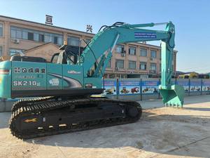 Excavatrice Kobelco SK210 d'occasion, système hydraulique puissant pour les travaux de construction, terrassement, stable, fiable, en stock, bon état - Product Image 2