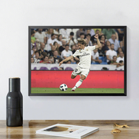 Affiche décorative moderne de superstars du football : Portrait d'athlètes célèbres pour la décoration d'appartement