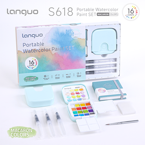 Ensemble de <span class=keywords><strong>peinture</strong></span> à l'eau solide professionnelle Macaron Pastel 24/36 couleurs 20ml - Tons doux Qualité artiste - Product Image 1