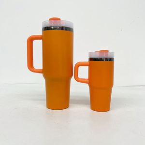25 Pack Custom Logo <b>Halloween</b> Black Plating Insulation 14Oz Stainless Steel Coffee Travel <b>Mugs</b> With Handle - Product Image 1