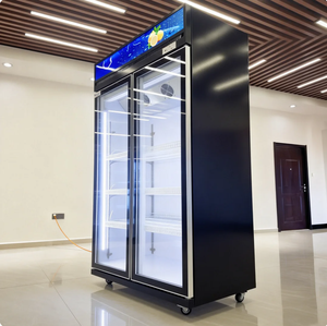 Congelador Vertical Comercial con Puerta de Vidrio, Refrigerador Combinado con 1, 2 o 3 Puertas de Vidrio para Bebidas - Product Image 2