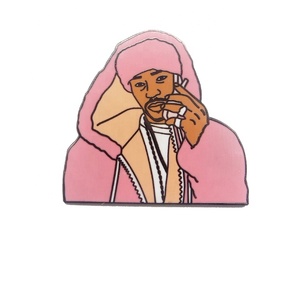 Tùy Chỉnh Màu Đen Nickel Mạ Kim Loại Thủ Công Mỹ Nghệ Làm Cho Riêng Bạn Anime Cứng Men Ve Áo Pins Cho Quần Áo & Mũ - Product Image 3