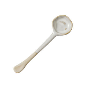 Cuillère à café en céramique à long manche, résistante à la chaleur, style japonais rétro, faite à la main, couleur unie, design simple pour le thé et le café - Product Image 5