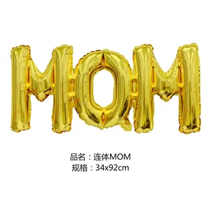 Vente en gros de ballons en aluminium pour décoration de fête avec lettres espagnoles Nina garçon fille papa <span class=keywords><strong>maman</strong></span> HBD - Product Image 3