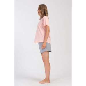 Conjunto de Pijama para Mujer, Talla XXL, Cuello Redondo, Manga Corta, Chaqueta Ovalada, Cómodo - Product Image 3