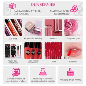 Custom Logo Oem Odm Wholesale Matte Lipstick Glossy Shine For Lips Sheer Finish Cruelty-Free Shimmer Lip Gloss Kit