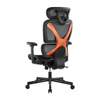 Chaise de bureau ergonomique SpineX, vente en gros OEM ODM, chaise en maille confortable à dossier haut avec appuie-tête et accoudoirs réglables pour le bureau à domicile