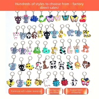 Porte-clés en caoutchouc souple en plastique motif dessin animé mignon – Best-seller transfrontalier – Petits cadeaux de fête pour enfants ; Vente en gros directe