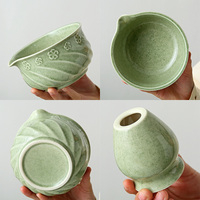 Kit d'outils à matcha avec fouet et support pour chawan, 2 pièces, fait main, logo OEM de marque privée