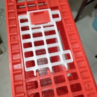 Caisse de transport pour volailles QA, boîte de transport en plastique pour canards, capacité 10-12 oiseaux
