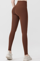 Leggings de Yoga Sólidos de Cintura Alta Tallas Grandes con Efecto Levanta Glúteos y Control Abdominal Transpirables Sin Costuras de Longitud Completa - Almacén de EE. UU.